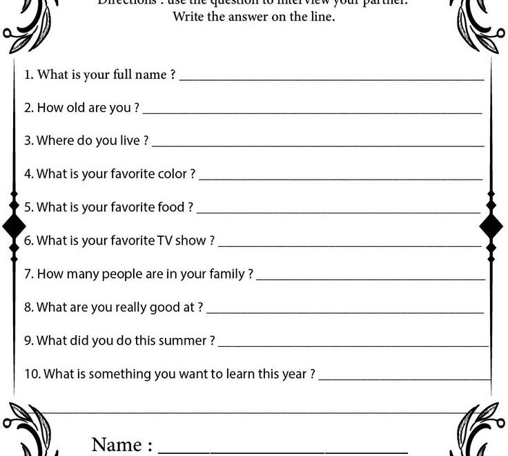 Classroom Getting To Know You 15 Free PDF Printables Printablee