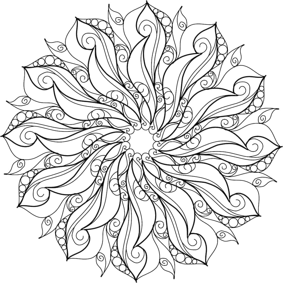 Cloud Nine Coloring Page Monday Mandala