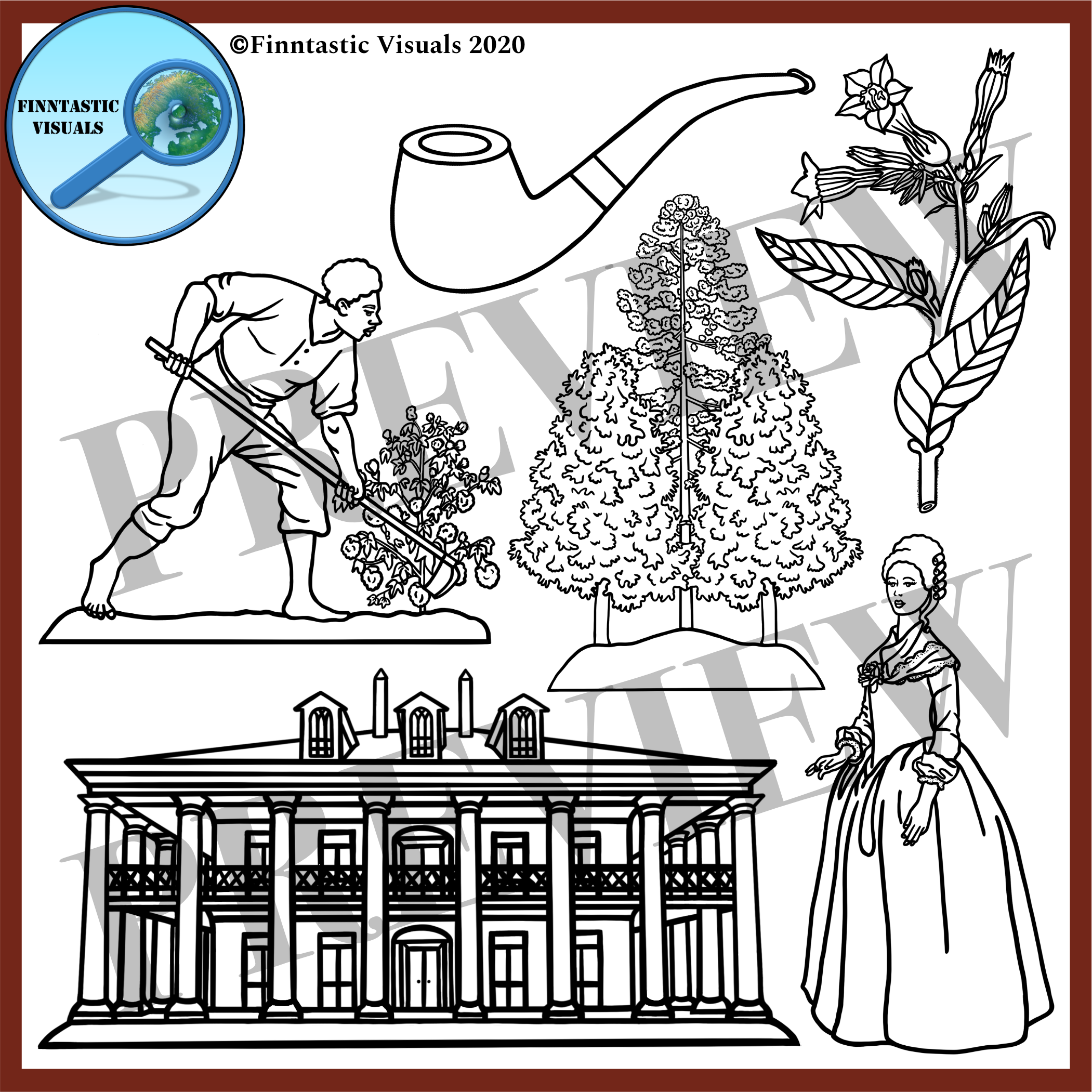 Colonial America Clip Art Life In The 13 Colonies Made By Teachers