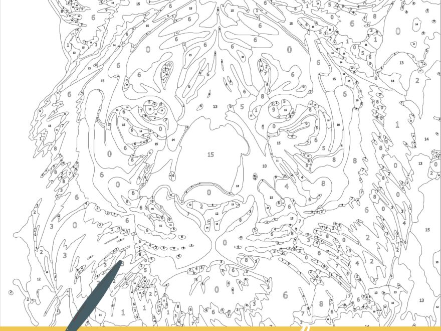 Color By Number For Adult Paint By Number Printable wild Animal Coloring Pages sheets Digital Download advanced Detailed Book 352 Etsy