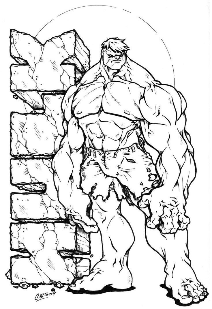 incredible hulk coloring pages