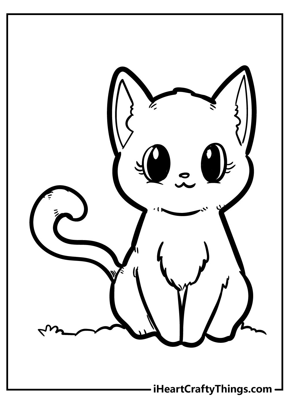 kitten printable coloring pages