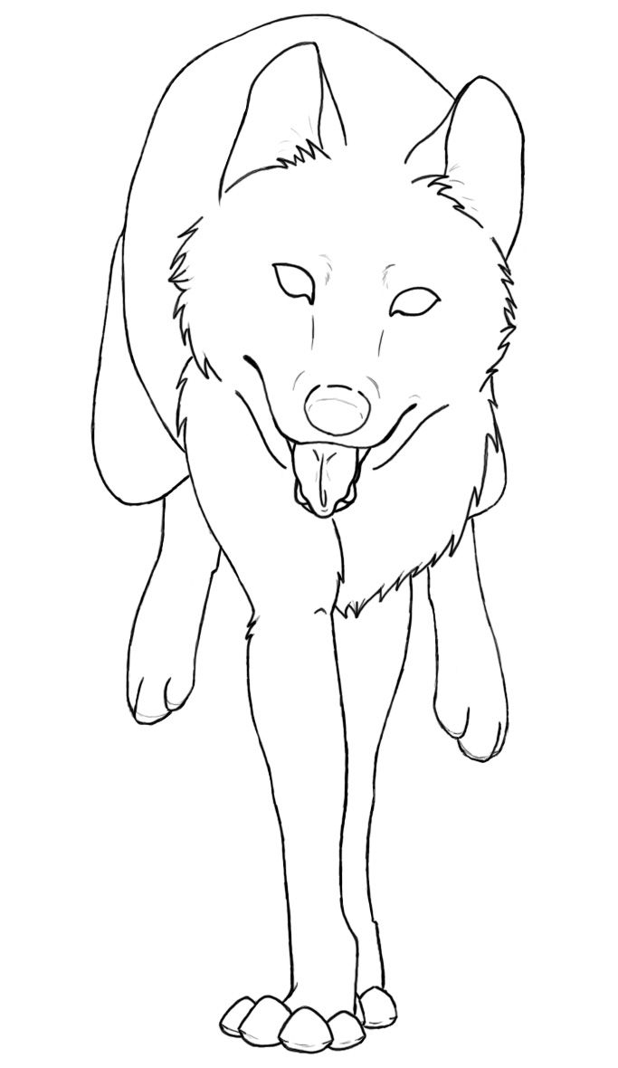 coloring pages of wolves