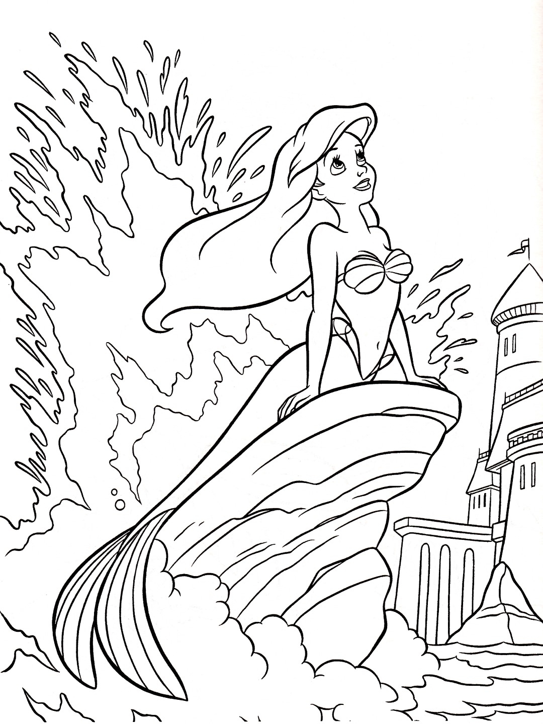 princess ariel coloring pages