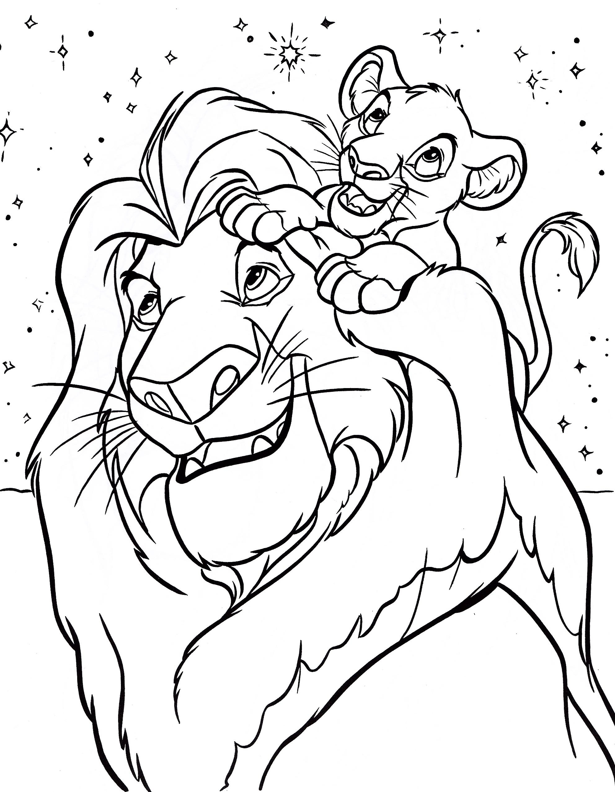 disney printable color pages