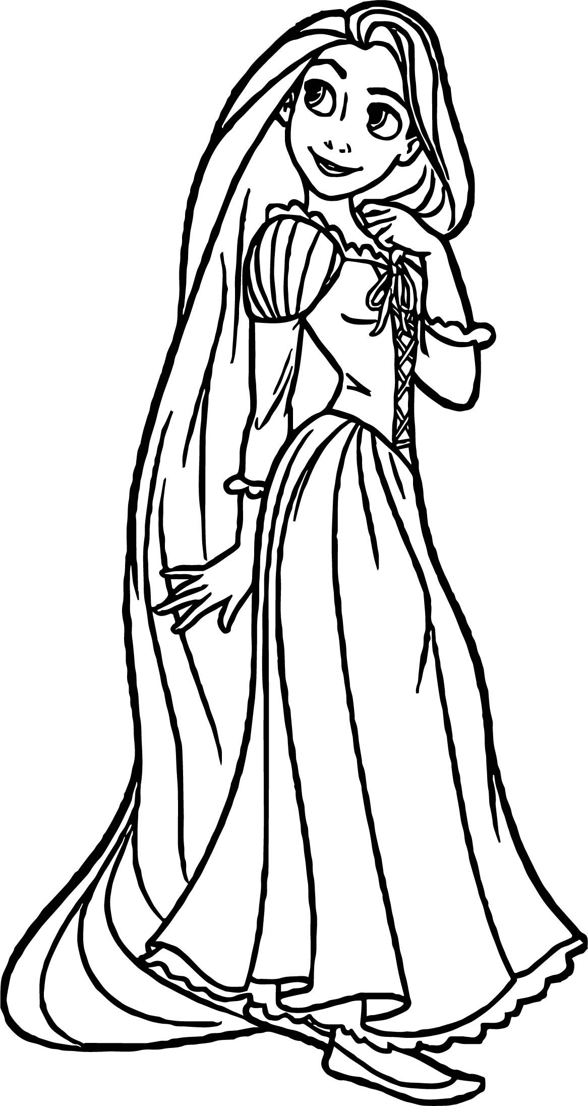 Coloring Pages Disney Princess Rapunzel Coloring Pages Free Download