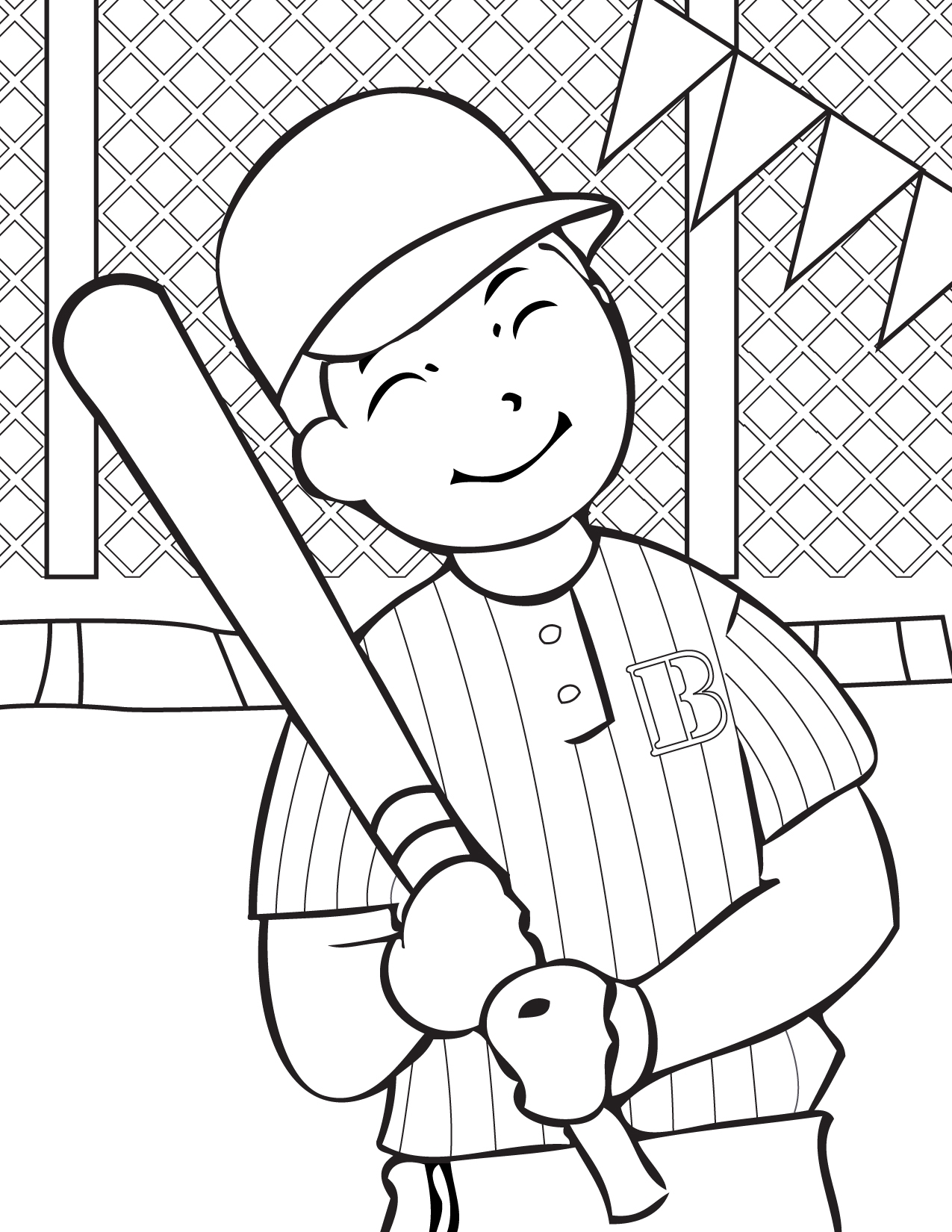 baseball coloring pages printable