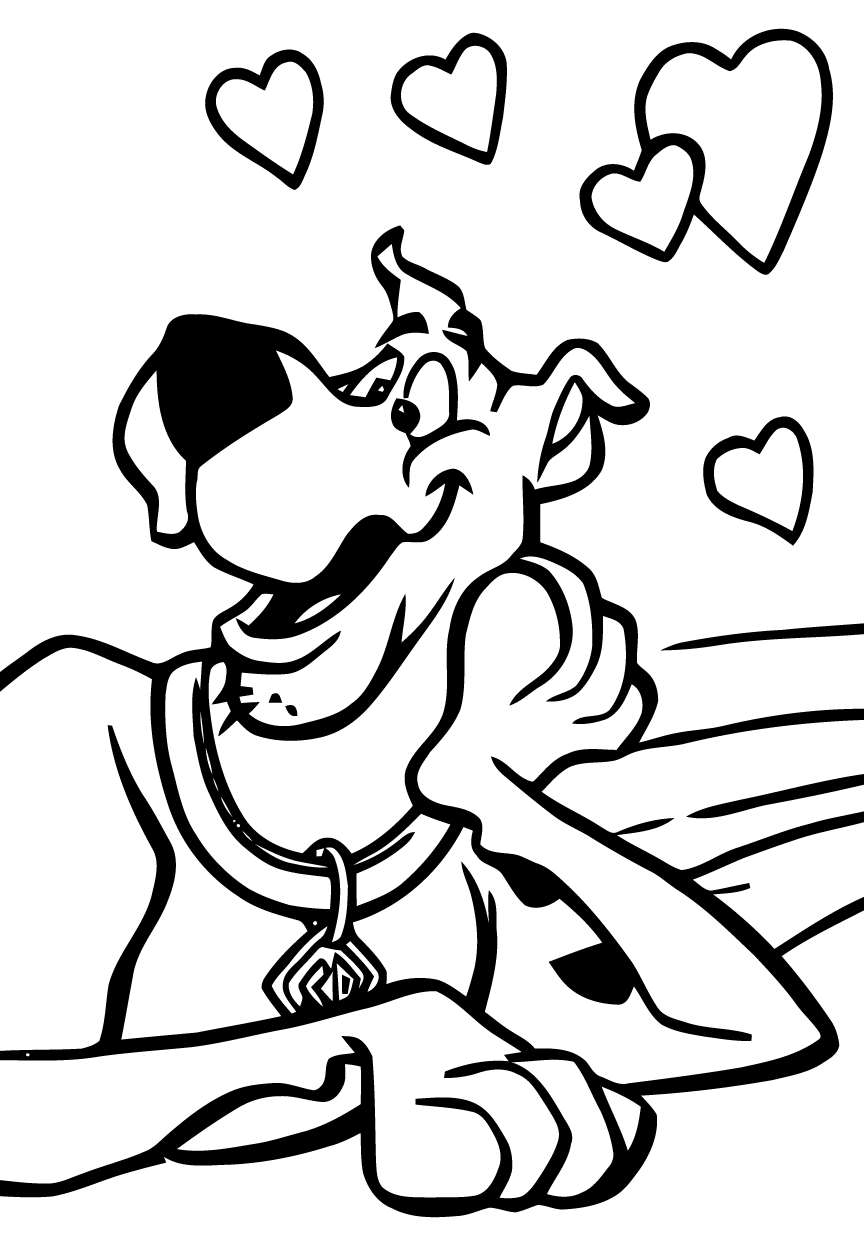 scooby doo printable coloring pages