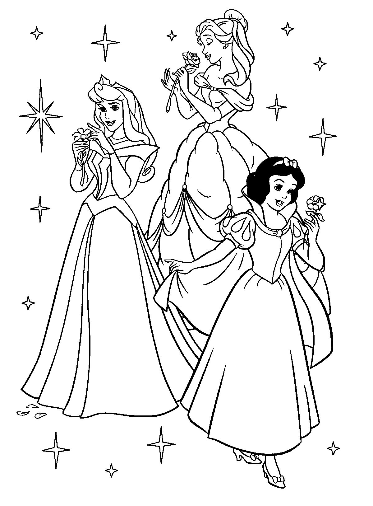 princess printable coloring pages free
