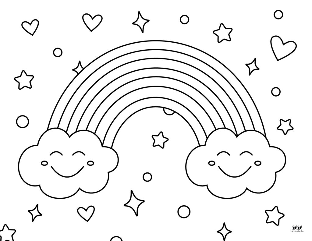 Coloring Pages FREE Printable Rainbow Coloring Pages