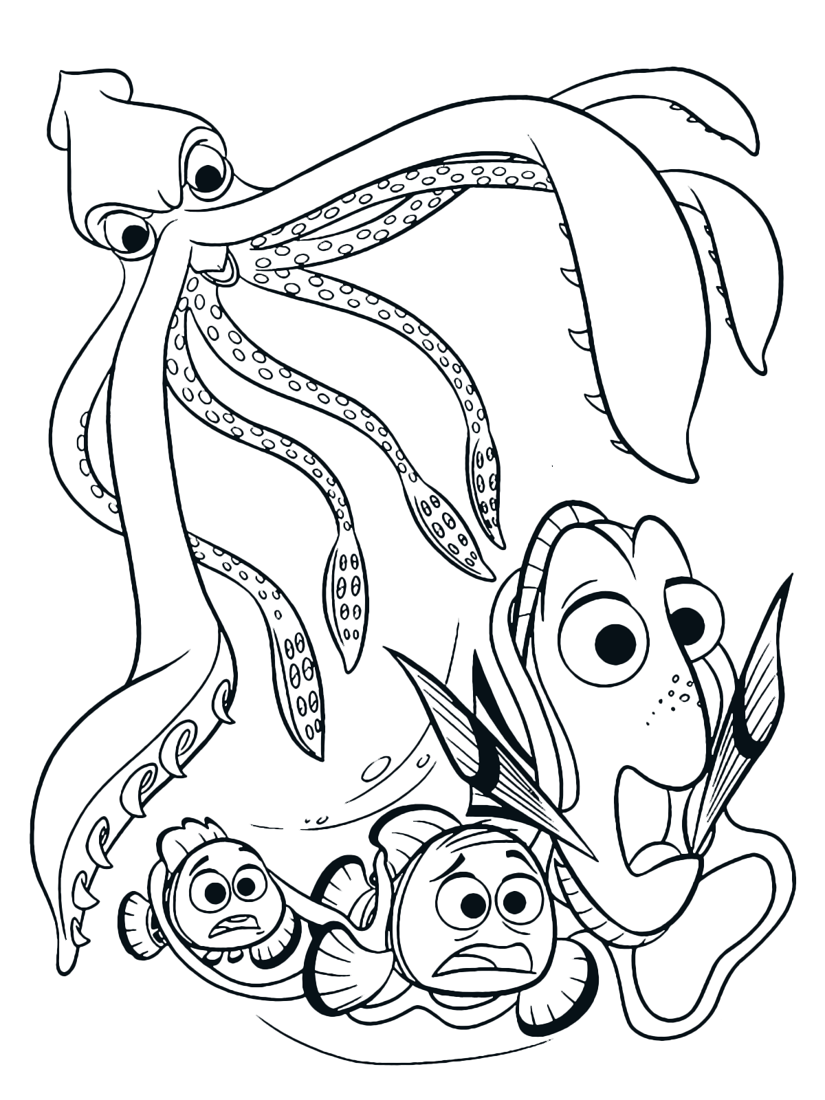 finding nemo coloring pages