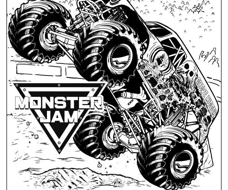Coloring Sheets Monster Jam