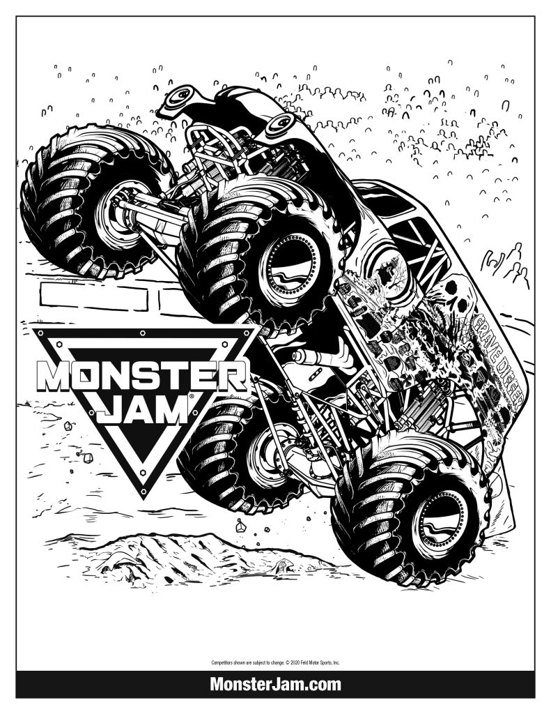 Coloring Sheets Monster Jam Coloring Sheets Monster Jam