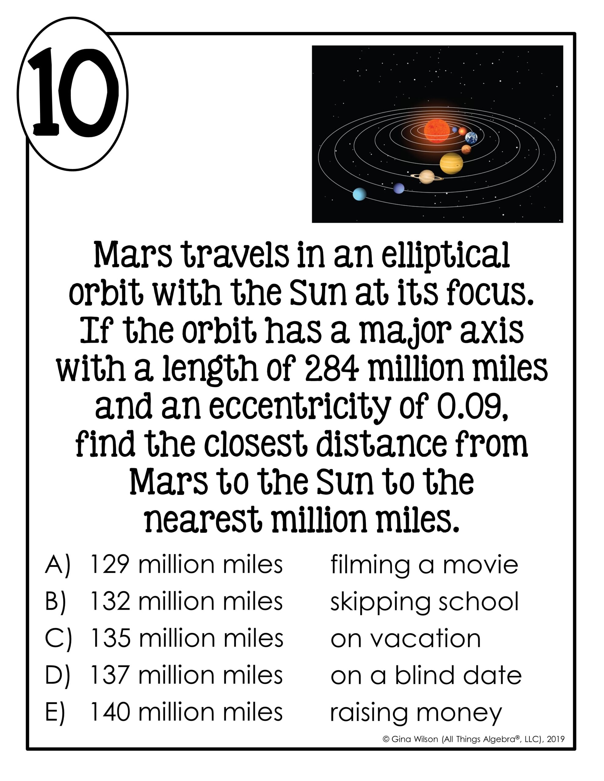 Conic Sections Applications Math Lib Activity All Things Algebra Conic Sections Applications Math Lib Activity All Things Algebra