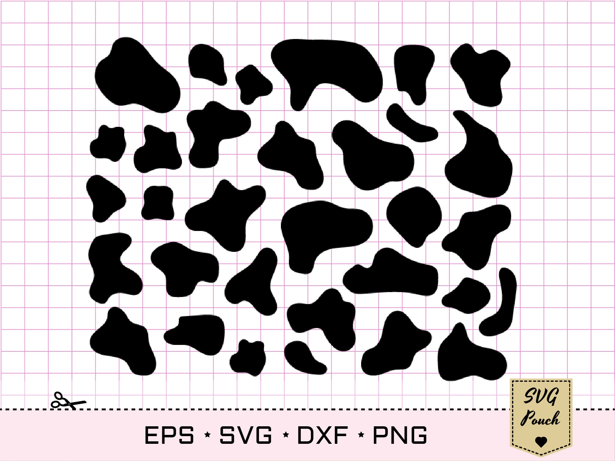 Cow Print Svg Cow Svg Spot Pattern By SVGPouch TheHungryJPEG