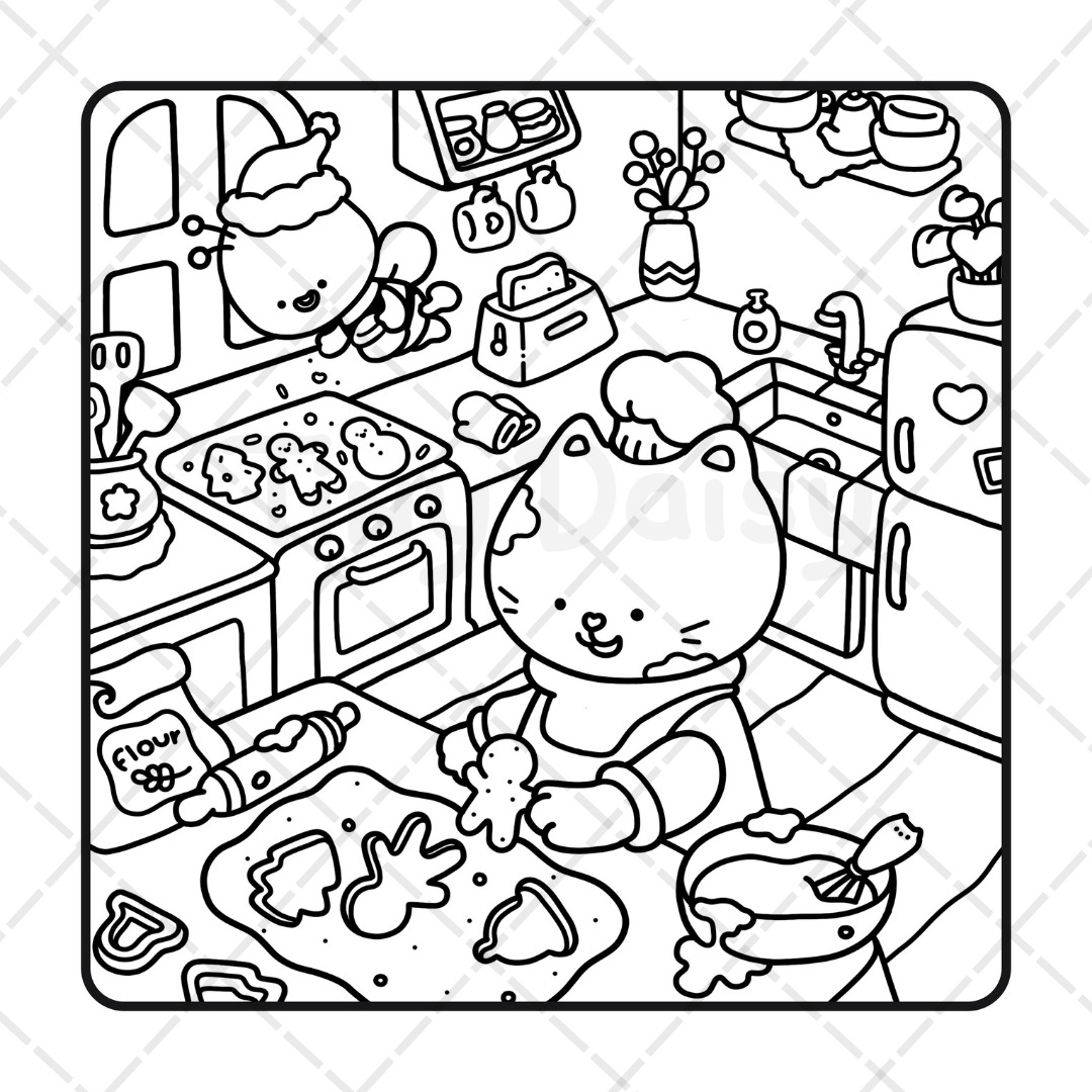 Cozy Buddies Coloring Book A Warm And Festive Coloring Adventure