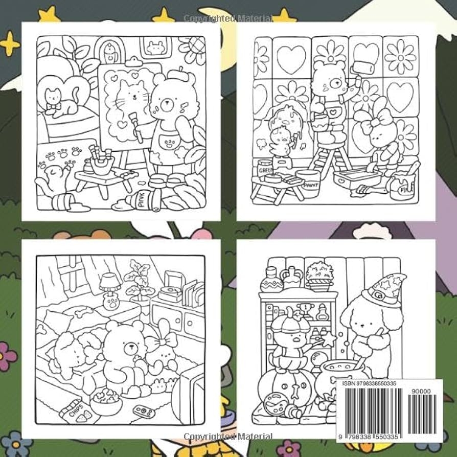 Cozy Friends Coloring Book Cute Coloring Pages For Adults And Teens Featuring Sweet Animal Characters For Relaxation Dixon Jarvis 9798338550335 Amazon Books