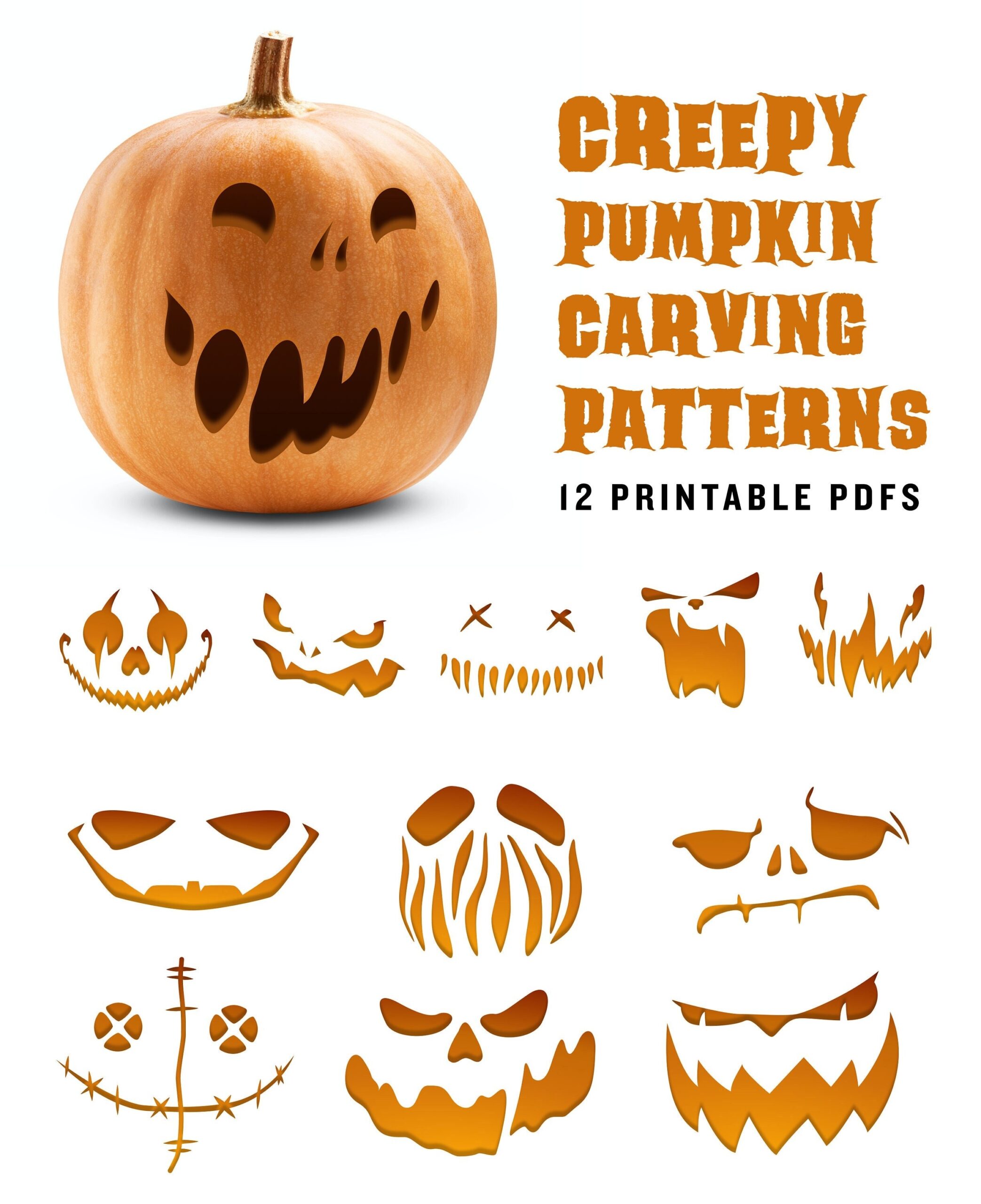 printable pumpkin carving pattern