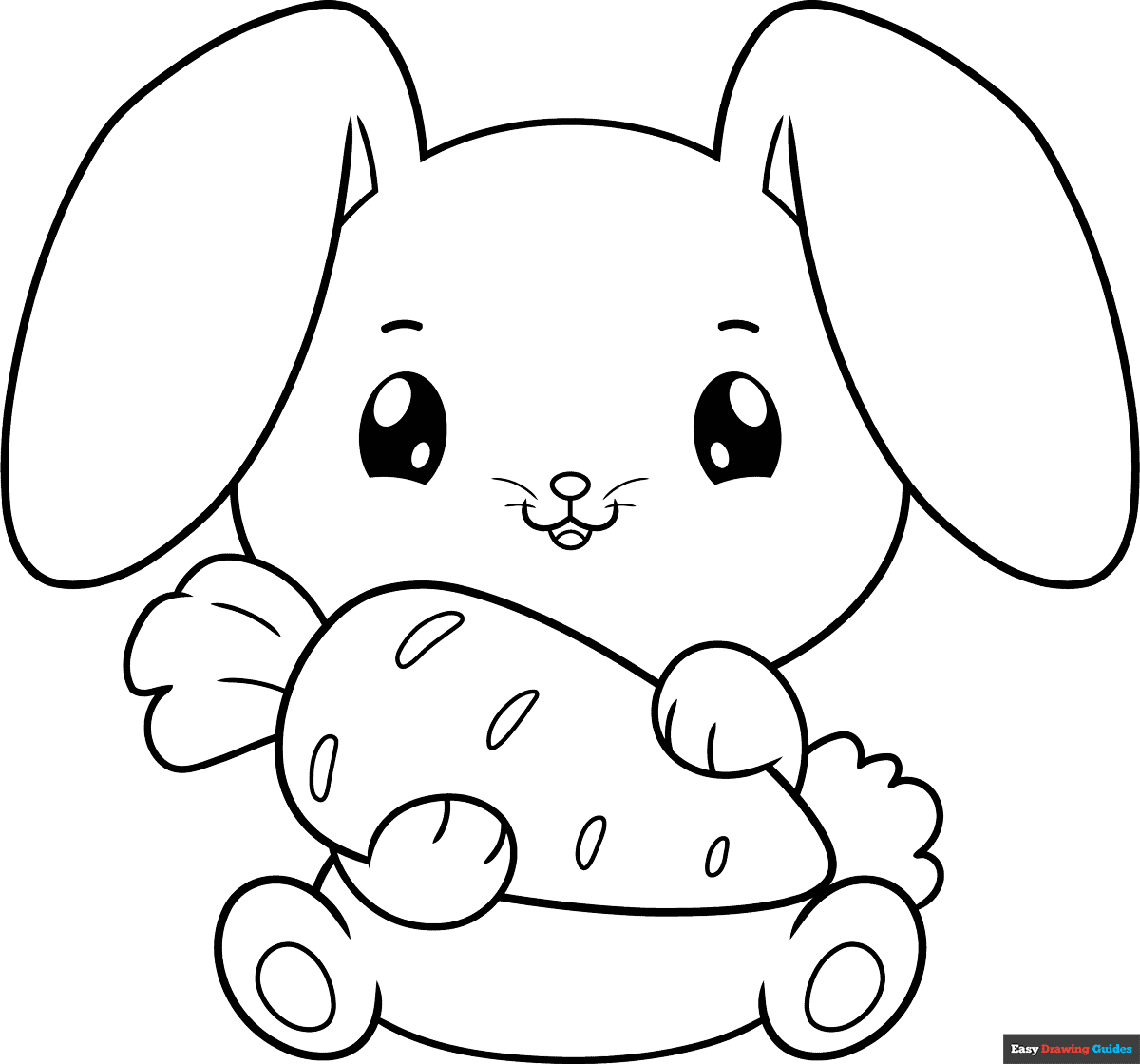 free bunny coloring pages printable