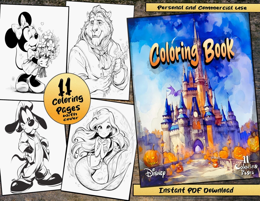 disney coloring book pages