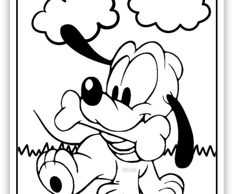 Cute Disney Coloring Pages Free PDF Printables Simply Love Coloring