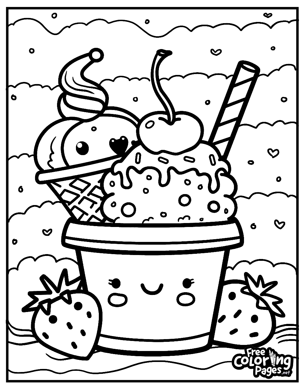 coloring pages food printable