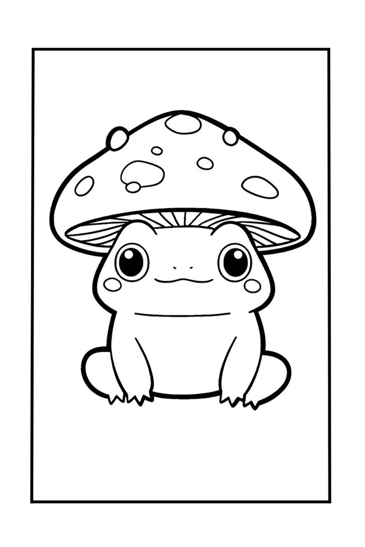 coloring book pages of frogs