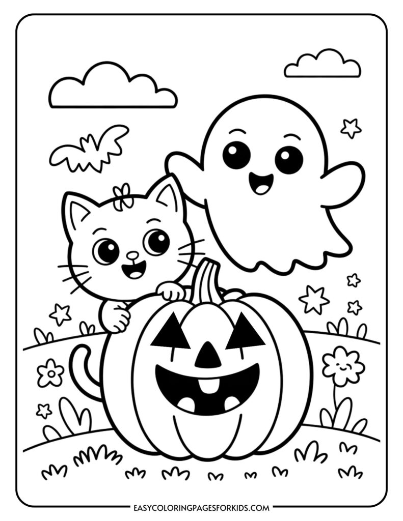 cute halloween coloring pages
