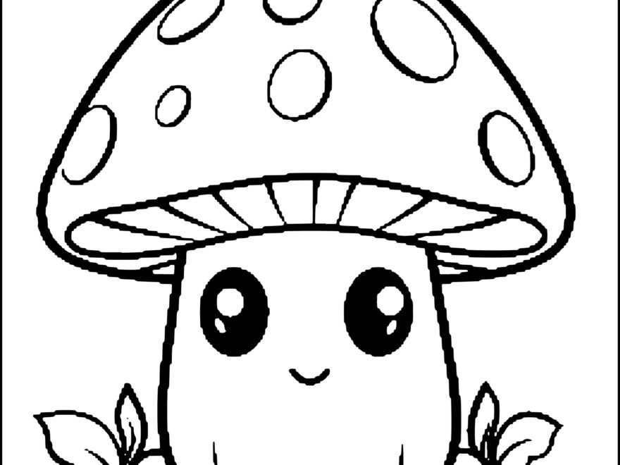 Cute Mushrooms Coloring Book Cute Simple Coloring Pages Made By Teachers