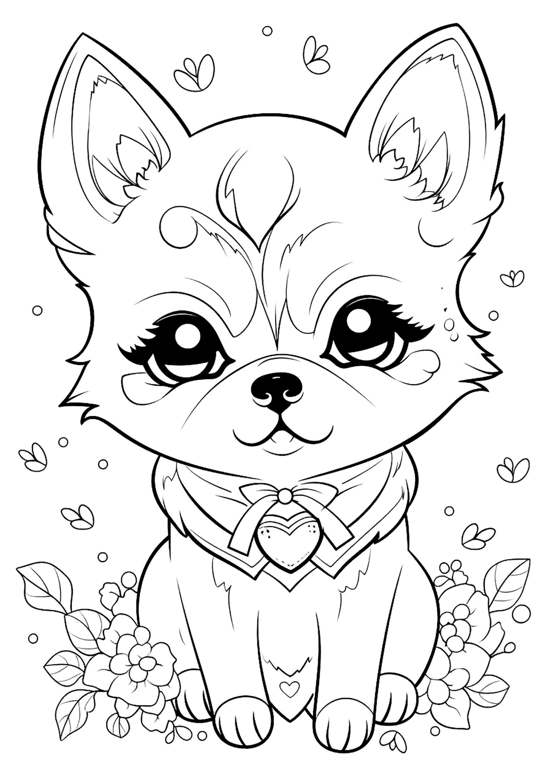 cute puppy dog coloring pages