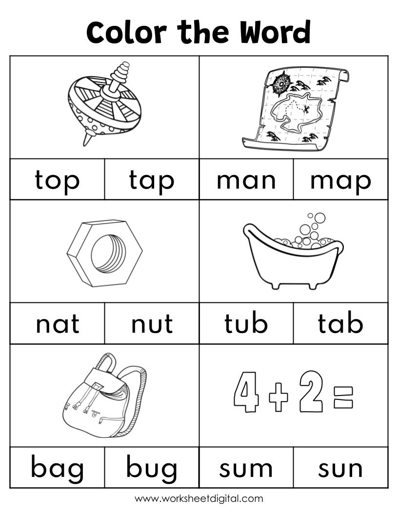 cvc words for kindergarten worksheets cvc words for kindergarten worksheets