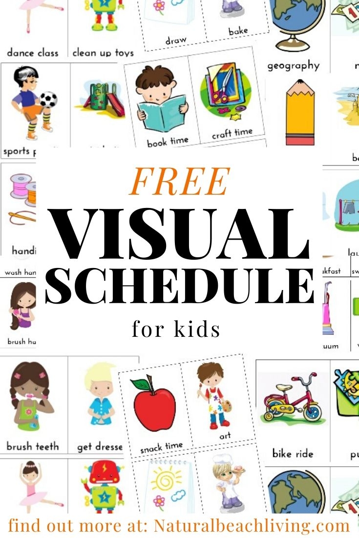 Daily Visual Schedule For Kids Free Printable Natural Beach Living Daily Visual Schedule For Kids Free Printable Natural Beach Living
