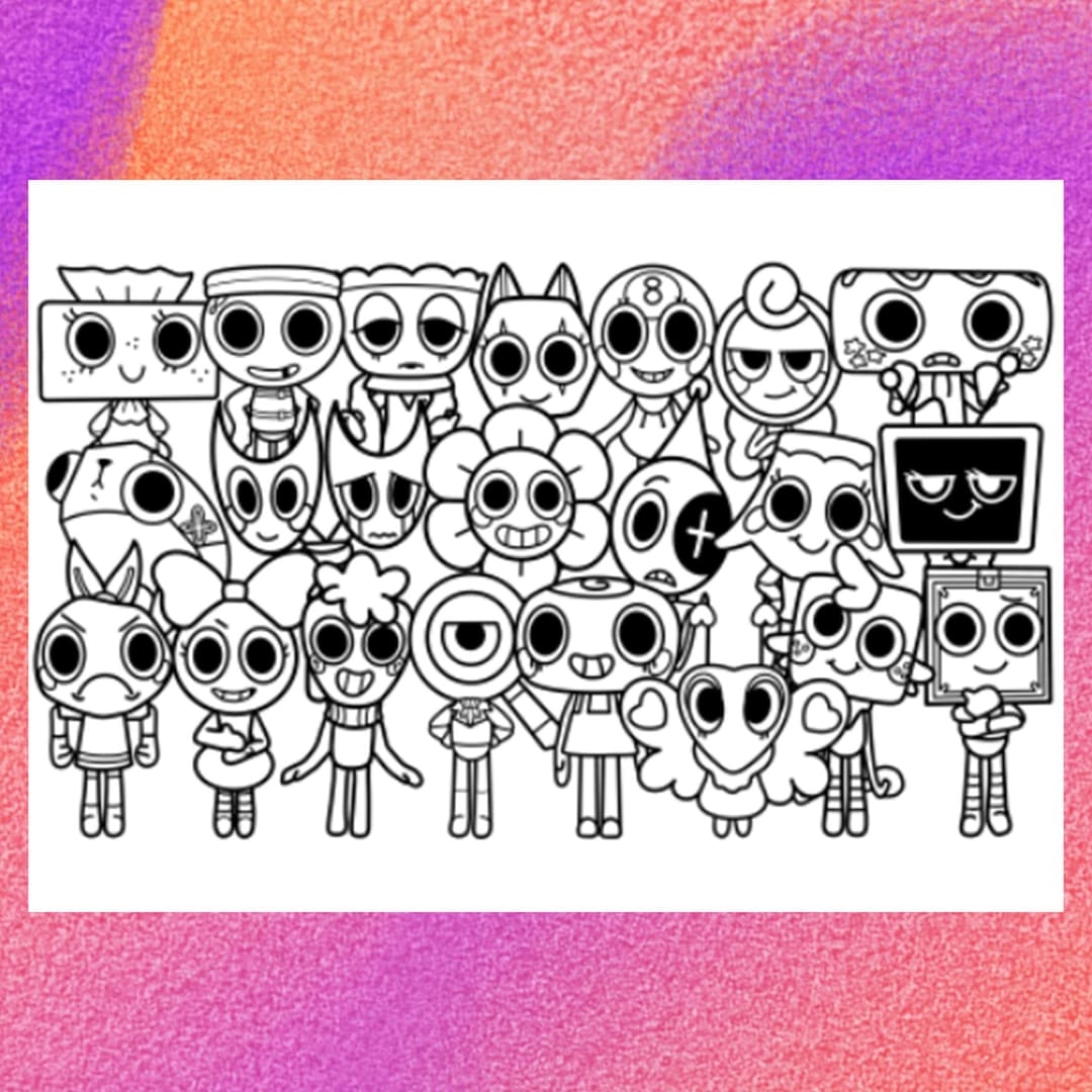 Dandy Coloring Page 1 PNG And 1 PDF A4 Size Digital Download Etsy