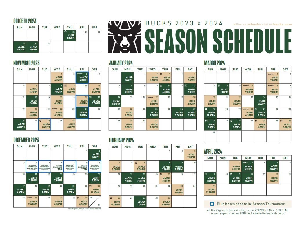 Darius Joshua On X Who s Ready For Bucks 2023 24 Schedule The Season Begins With The Philadelphia 76ers The Same Opponent That Opened The 2022 23 Season Https t co 6hu2WFnVzQ X Darius Joshua On X Who s Ready For Bucks 2023 24 Schedule The Season Begins With The Philadelphia 76ers The Same Opponent That Opened The 2022 23 Season Https t co 6hu2WFnVzQ X