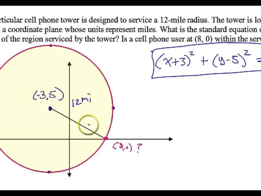Day 3 HW 11 Circle Word Problem Is The Cell Phone Inside The Range Of Coverage YouTube