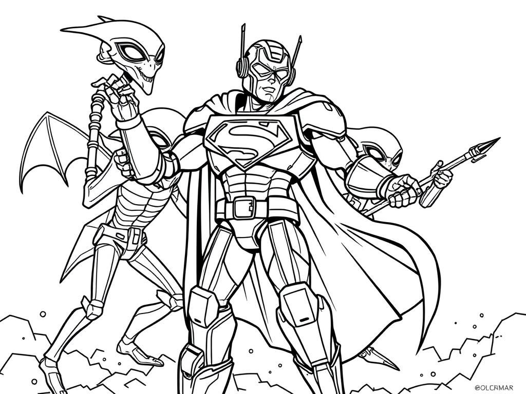 printable superhero coloring pages