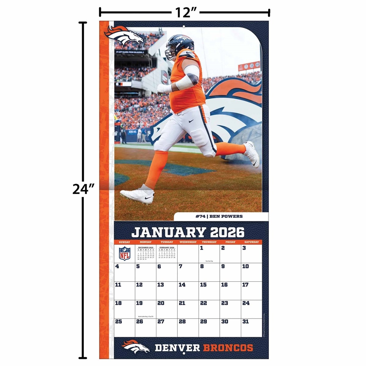 Denver Broncos NFL Calendar 2026 Denver Broncos NFL Calendar 2026