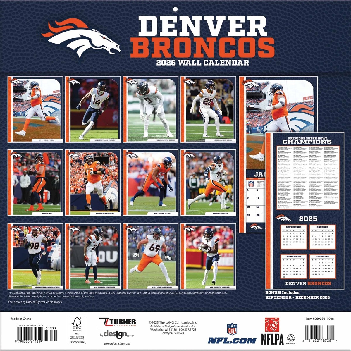 Denver Broncos NFL Calendar 2026 Denver Broncos NFL Calendar 2026
