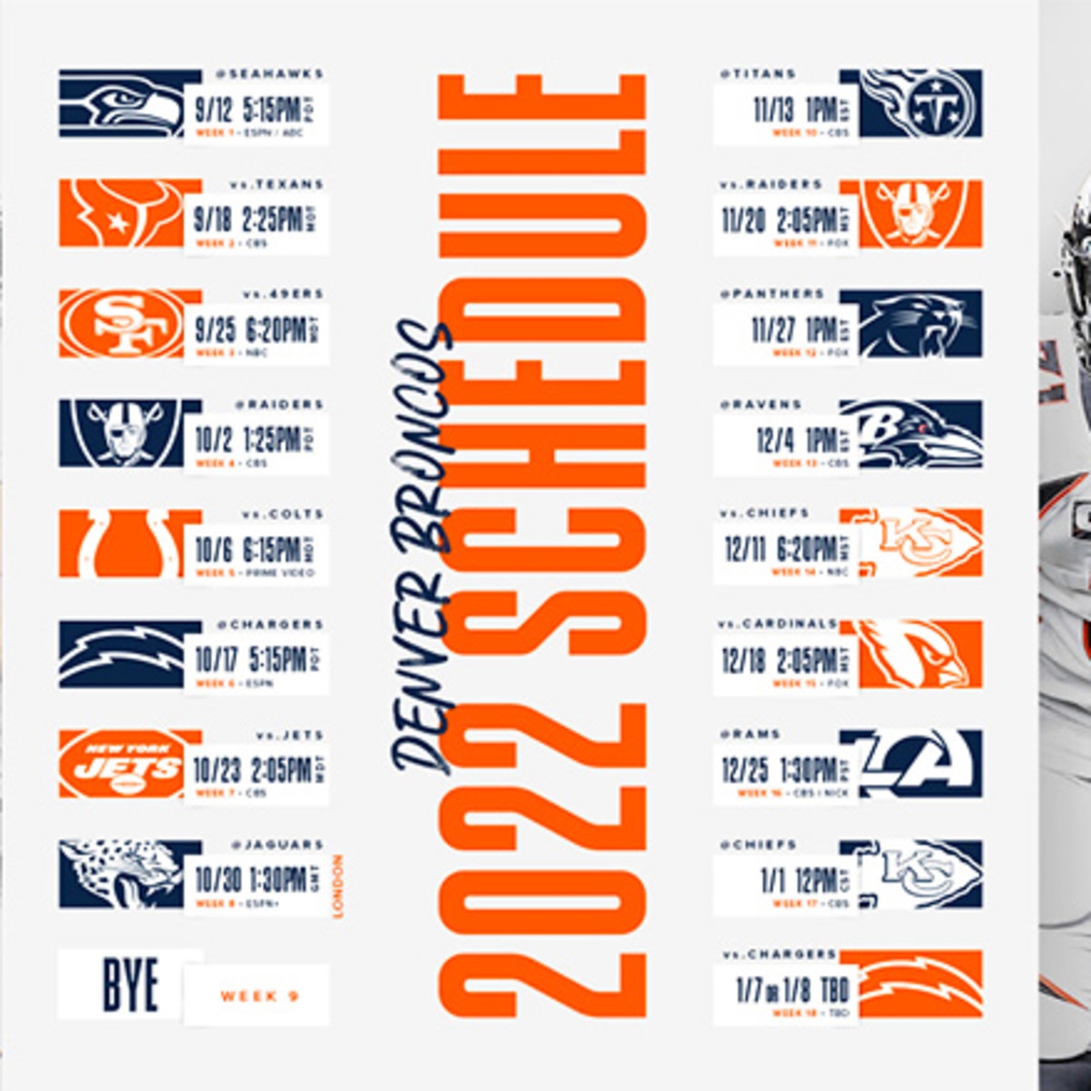 Denver Broncos Schedule 2022 Athlon Sports Denver Broncos Schedule 2022 Athlon Sports