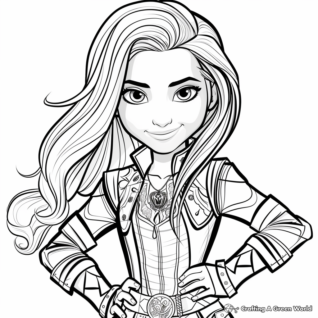 disney descendants coloring pages disney descendants coloring pages