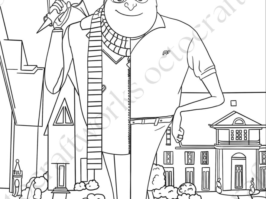Despicable Me 4 Coloring Pages Kids Coloring Pages Kids Activity Sheets Printable A4 Preschool Toddler Coloring Etsy