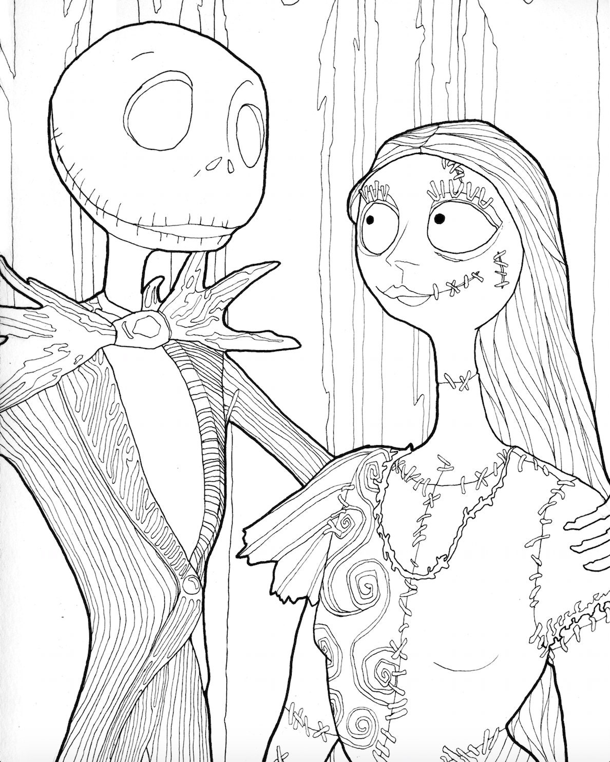 jack skeleton coloring pages jack skeleton coloring pages