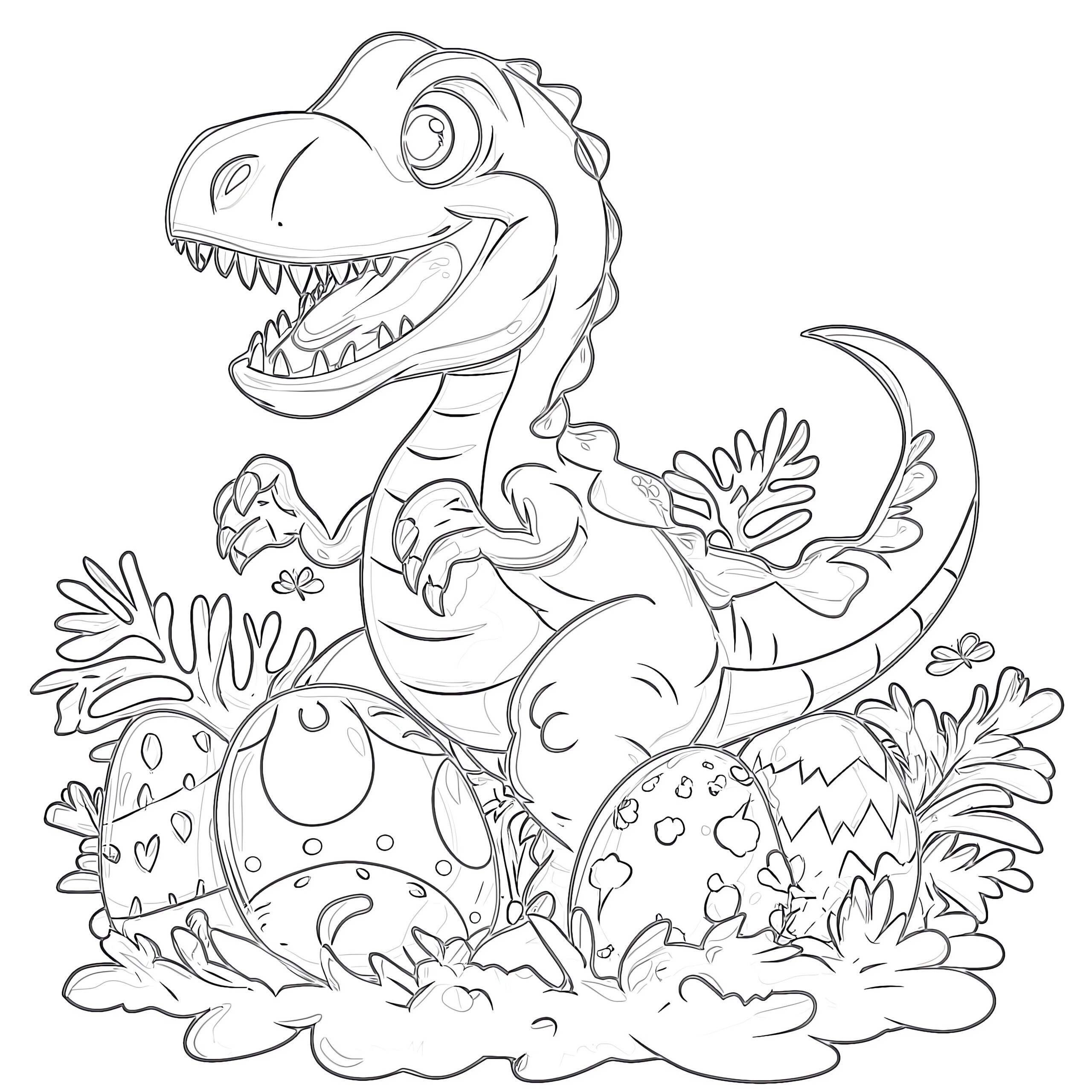 dino coloring pages printable