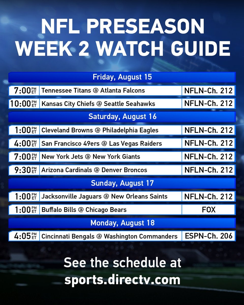 nfl week 2 printable schedule