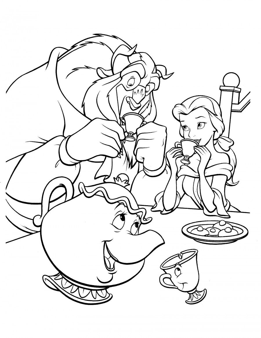 Disney Coloring Book Beauty Beast