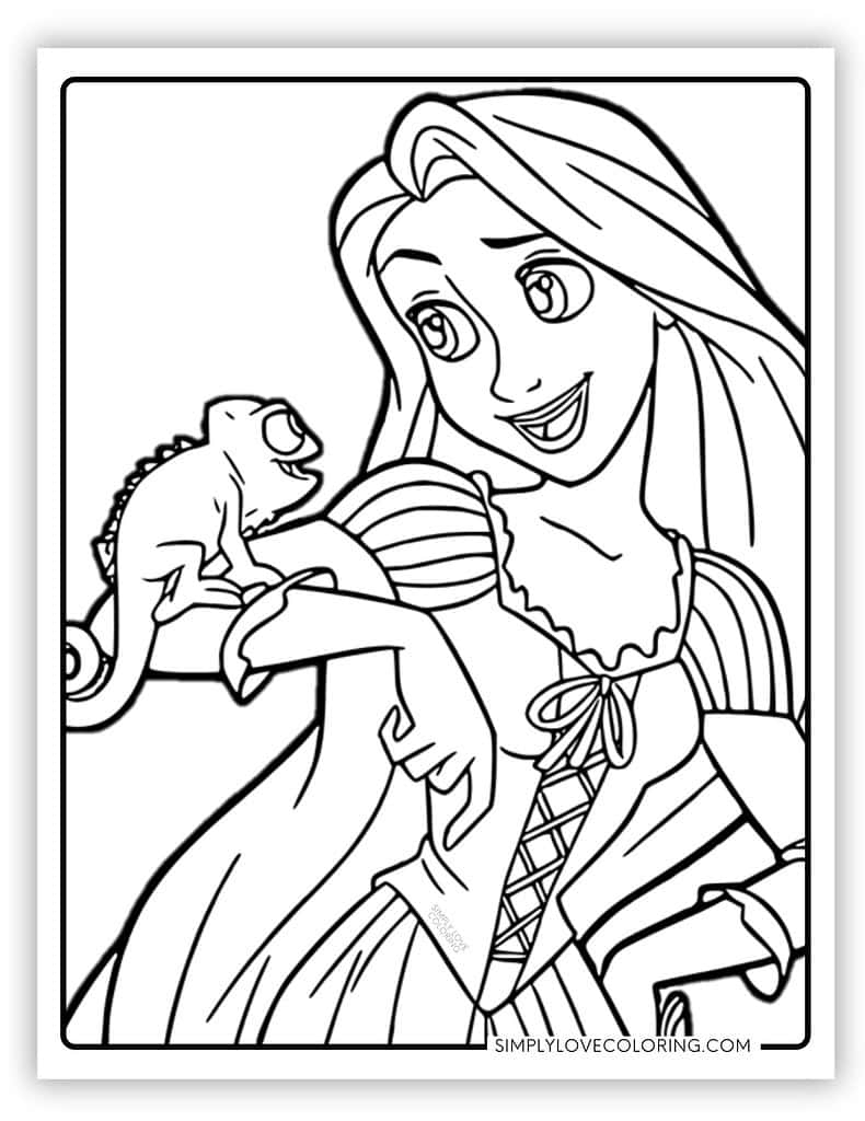 free princess printable coloring pages