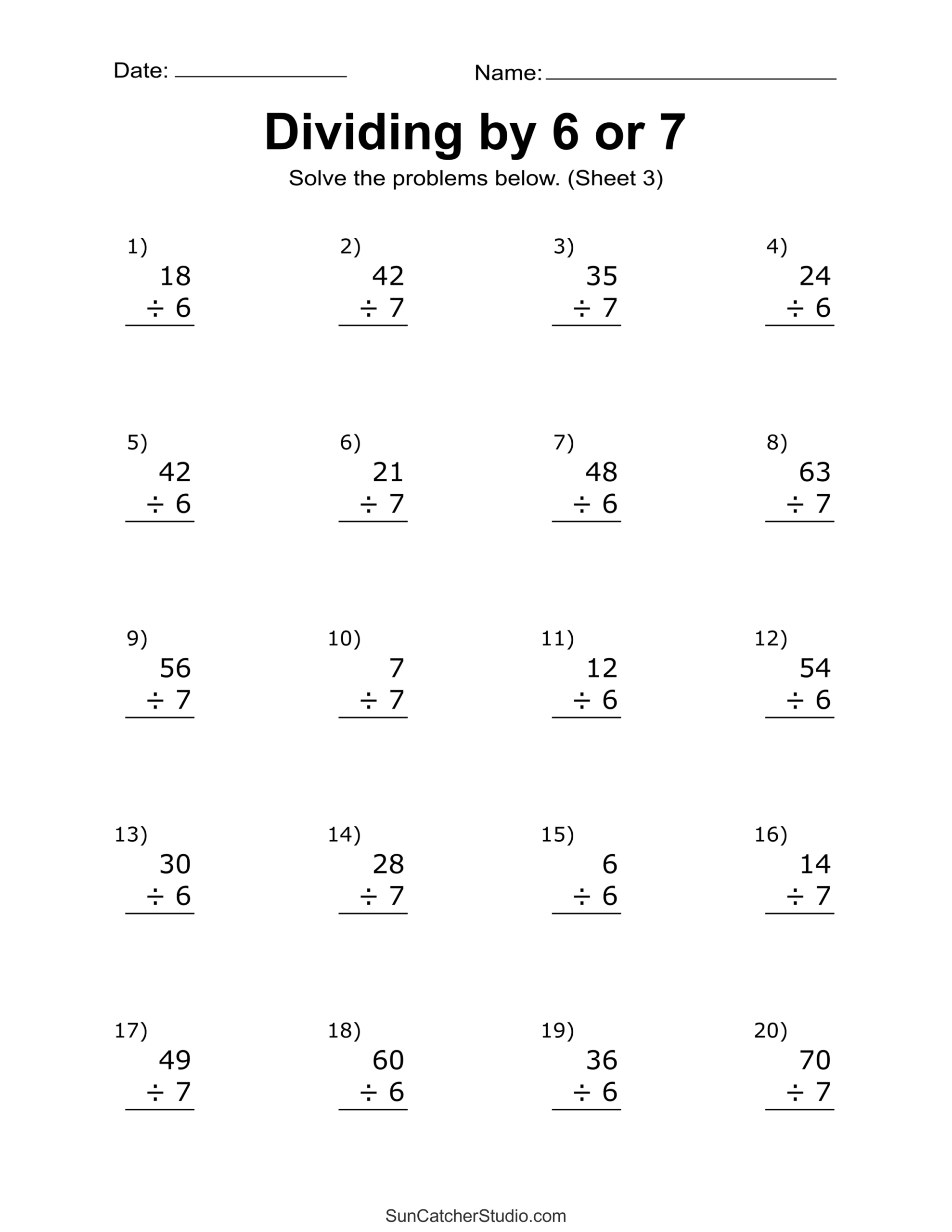 Division Worksheets Problems Free Printable Math Drills Free Printables Monograms Design Tools Patterns DIY Projects Division Worksheets Problems Free Printable Math Drills Free Printables Monograms Design Tools Patterns DIY Projects