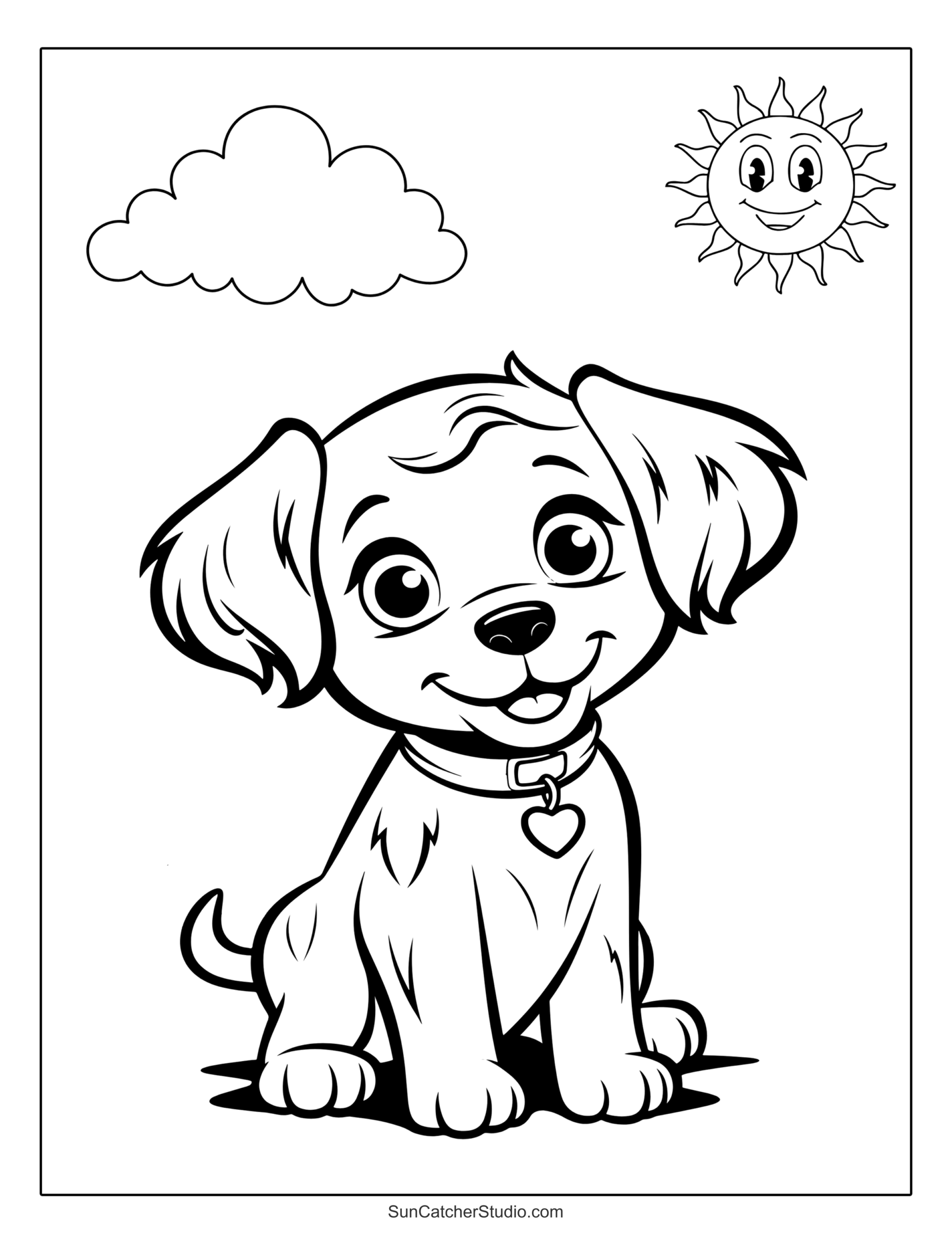 printable dog coloring pages printable dog coloring pages