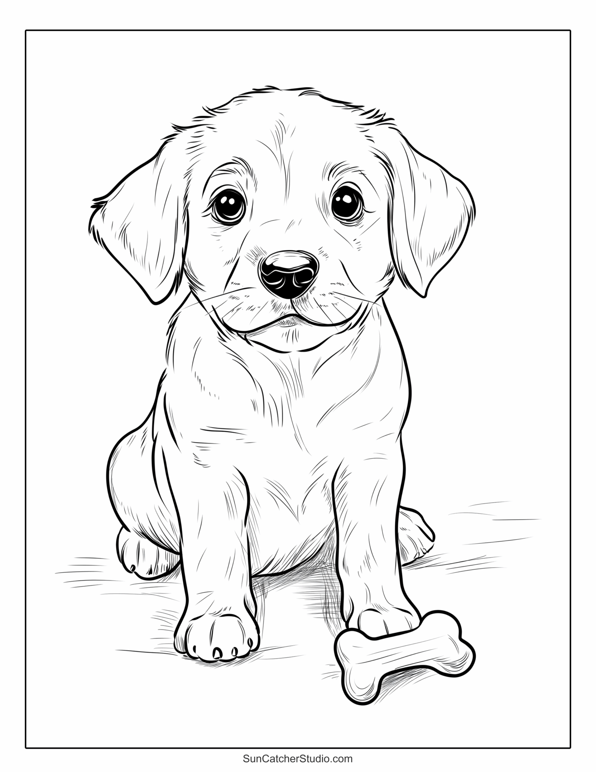free dog coloring pages