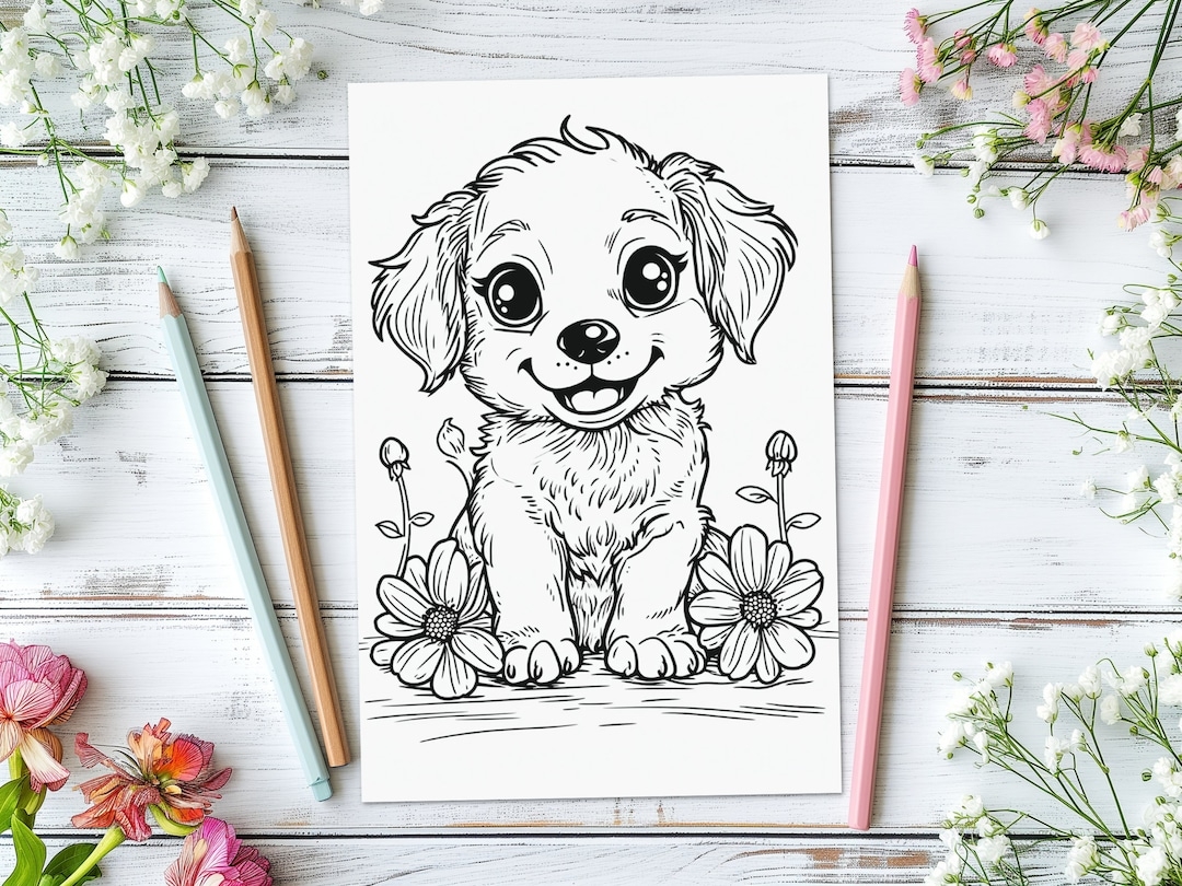 doggie coloring pages printable